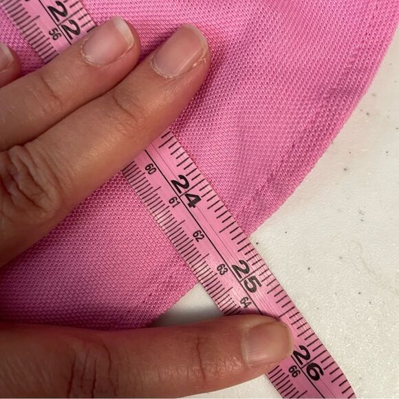 Lauren Ralph Lauren pink textured button front collared long sleeve shirt Medium - Picture 9 of 10